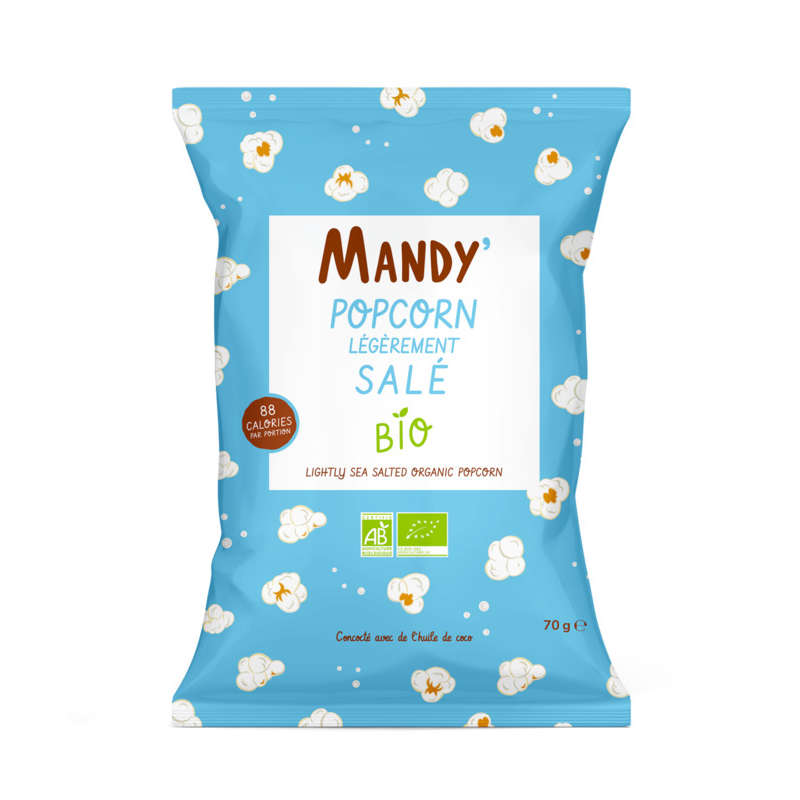 Mandy' Organic Salted Popcorn 70g