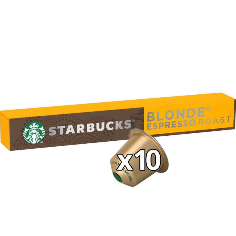 Starbucks Nespresso Blonde Espresso Roast, Intensity 6 X10