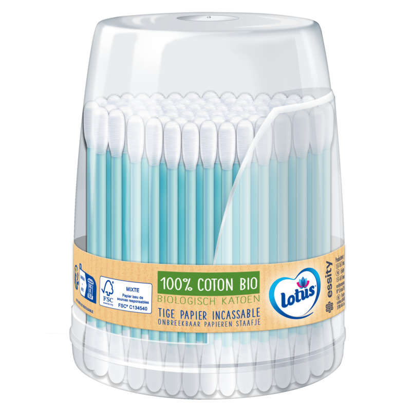 Lotus Organic Cotton Swab Box X160