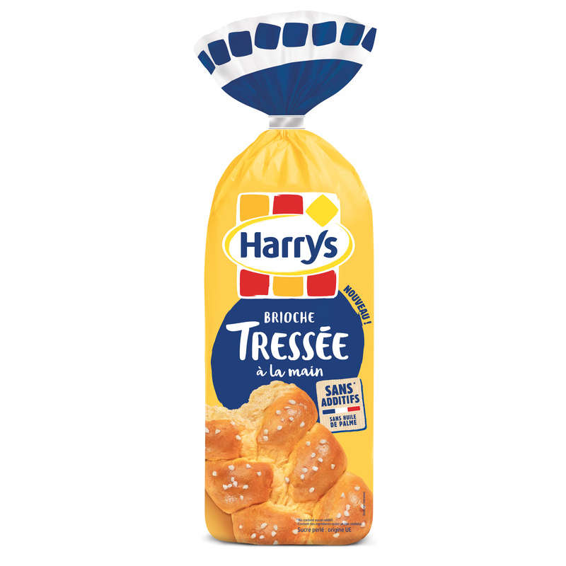 Harrys Brioche Tressée Nature au Sucre 500g