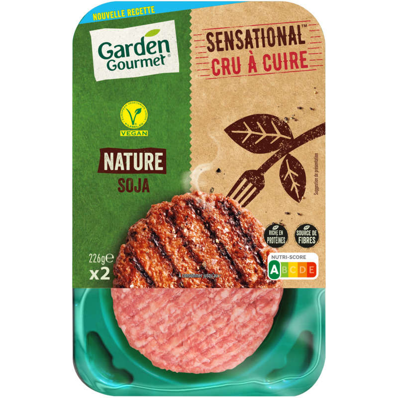 Garden Gourmet Sensational Pavé cru Nature Soja 226g