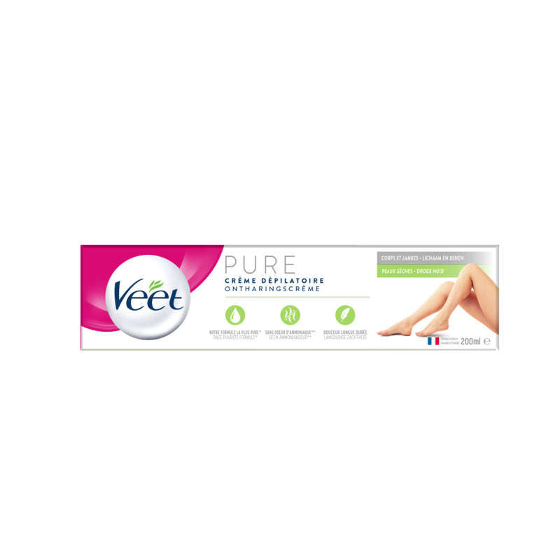 Veet Crème Dépilatoire Peaux Sèche 200ml