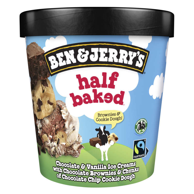 Ben & Jerry's Glace Pot Half Baked 406g