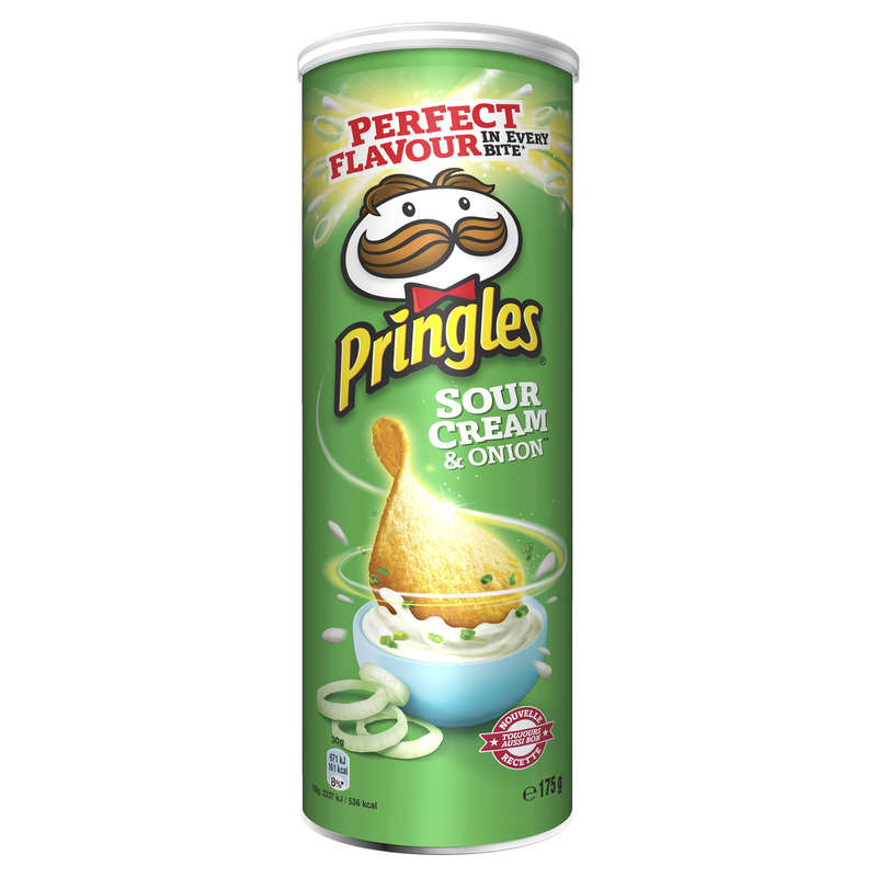 Pringles Chips Tuiles Cream and Onion 175g