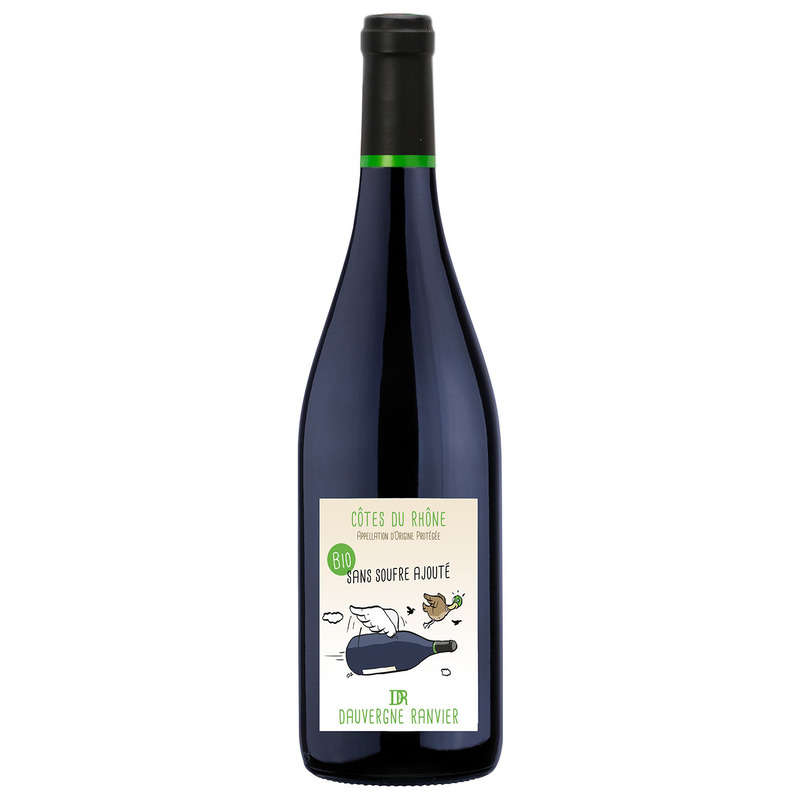 Monoprix Bio Cotes Du Rhone Dauvergne Ranvier Bio Sans Soujfre Ajoute Rouge 75cl