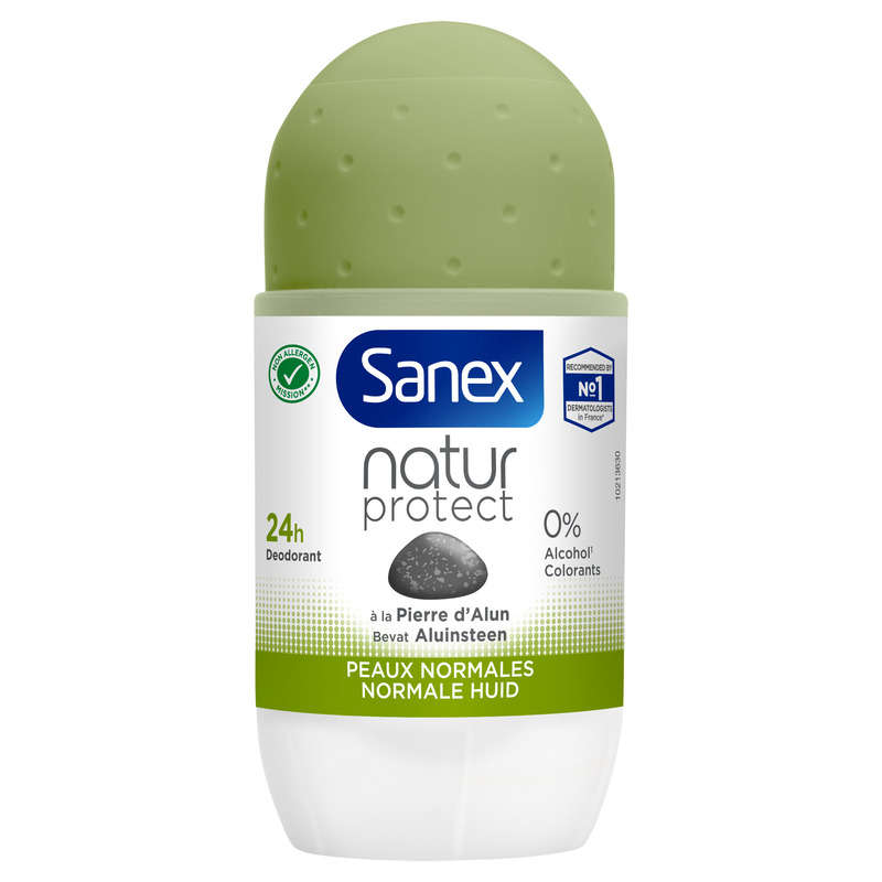 Sanex Déodorant Bille Natur Protect Peaux normales 50ml