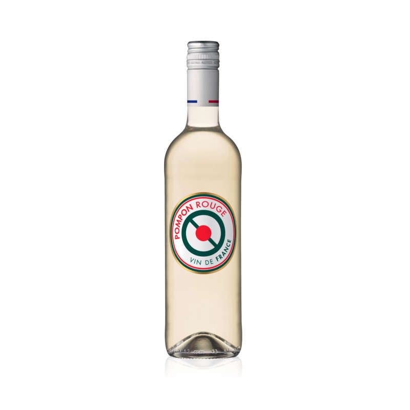 Pompon Rouge Vin De France Blanc75Cl