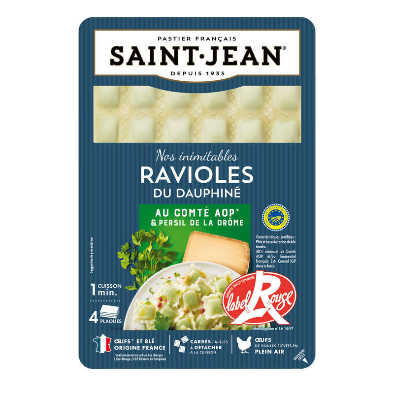 Saint Jean Ravioles du Dauphiné au Comté AOP & Persil 240g