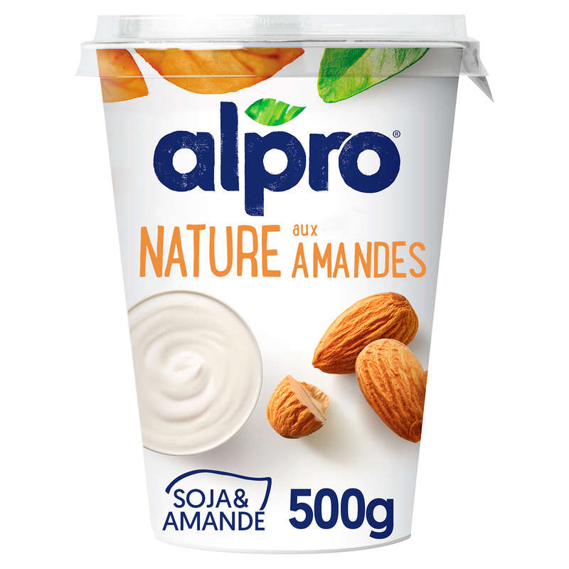 Alpro Dessert végétal nature aux amandes soja 500g