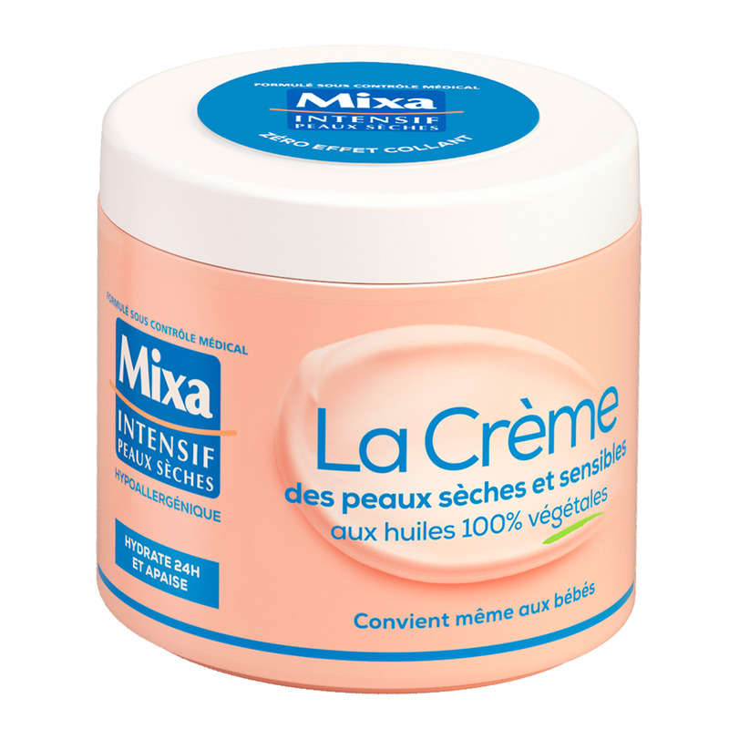 Mixa Crème Corps Peaux Sèches et Sensibles 400ml