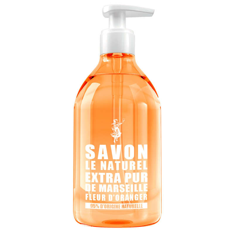 Savon Le Naturel Savon Liquide Extra Pur de Marseille Fleur d'Oranger 500ml