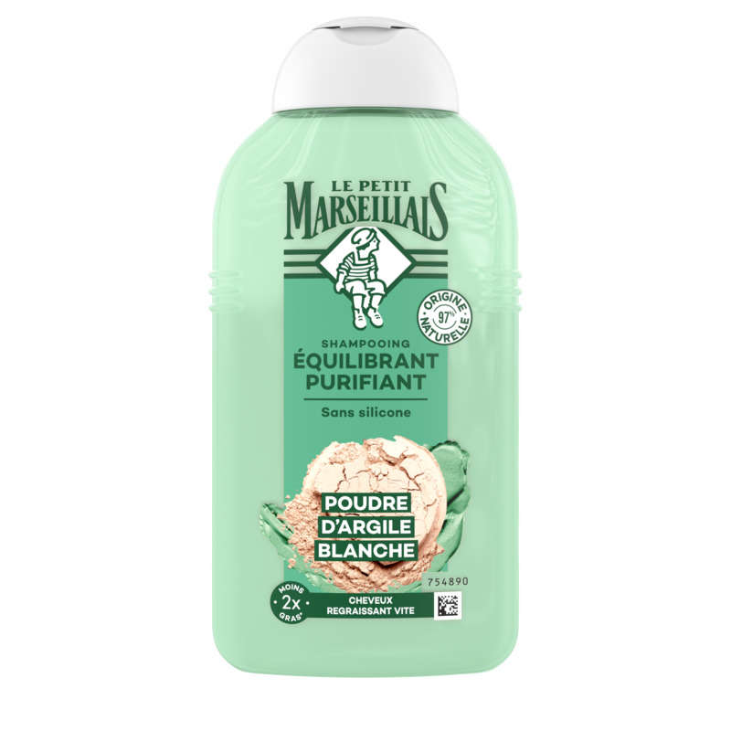 Le Petit Marseillais Shampooing Infusion de thym et argile blanche Bio 250ml