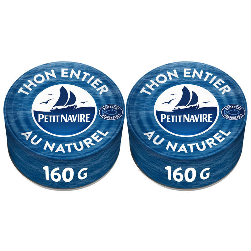 Petit Navire Thon Naturel Albacore boîtes 2x 112g