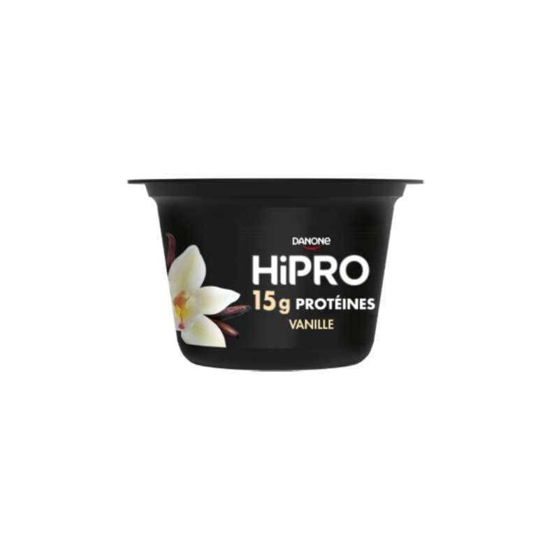 Hipro Yaourt vanille protéiné 0% 2x160g