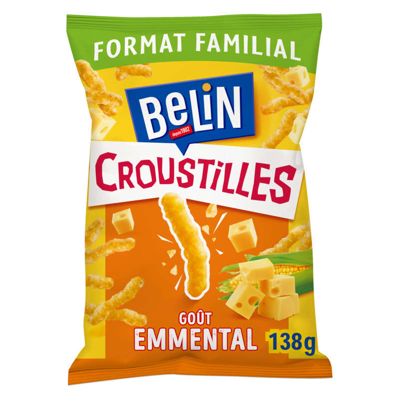 Belin Croustilles Biscuits Apéritifs Emmental 138g