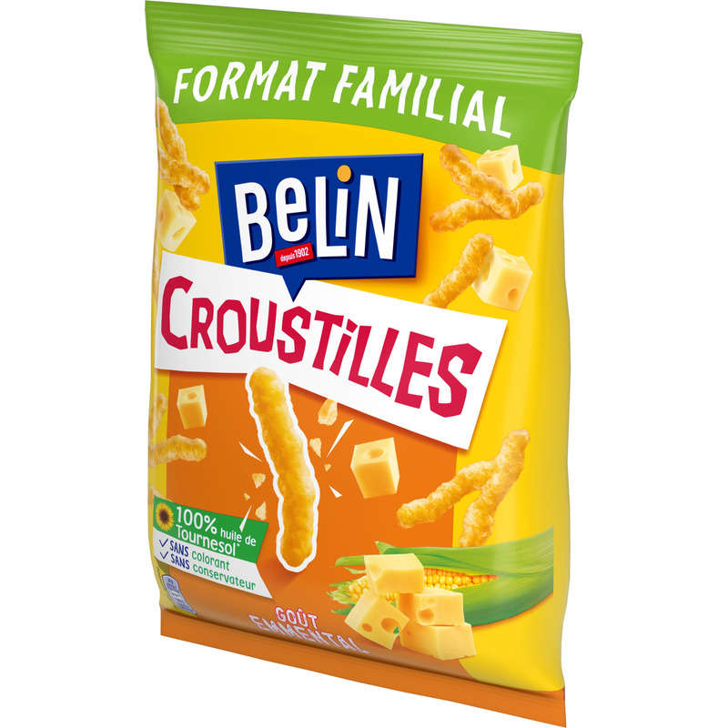 Belin Croustilles Biscuits Apéritifs Emmental 138g