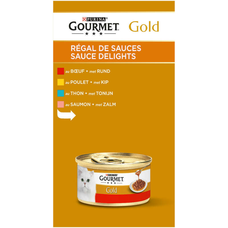 Gourmet Gold Cat Treat Sauces Pate 12x85g