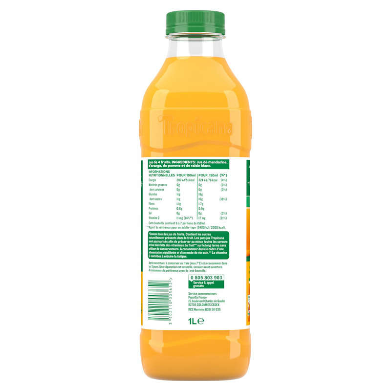 Tropicana Tpp Reveil Fruite Pet 1L