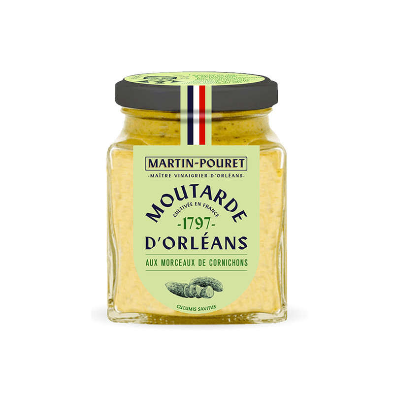 Martin Pouret Orleans Mustard with Pickles 200G