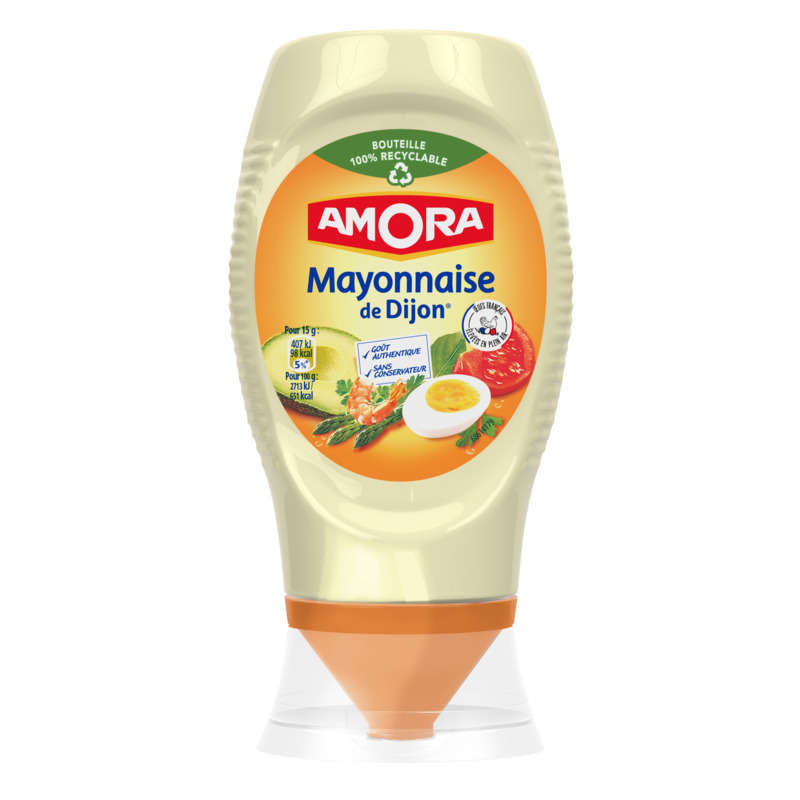 Amora Dijon Mayonnaise Soft Bottle 235g