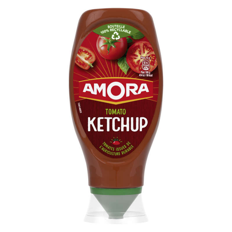 Amora Ketchup Nature Flacon Souple 550G