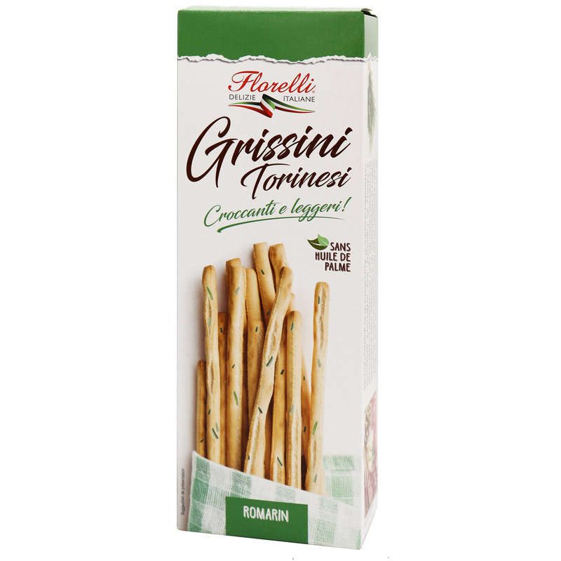 Florelli Gressins Torinesi au Romarin 125g