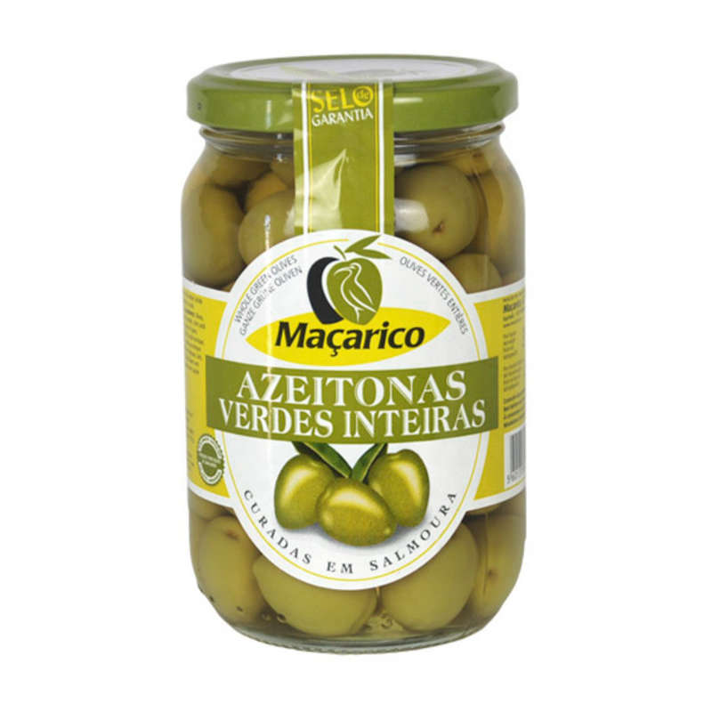 Macarico Whole Green Olives 210g