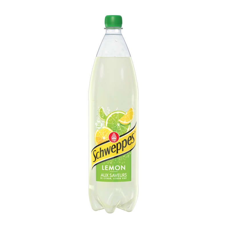 SCHWEPPES Lemon Soda with 4 lemon flavors 1.5L