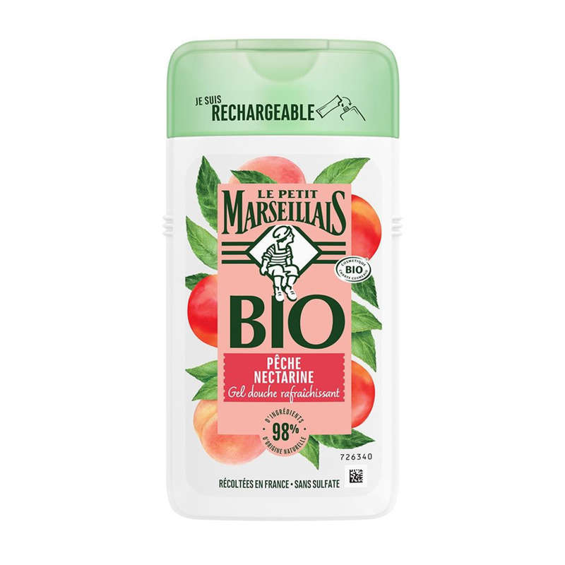 Le Petit Marseillais Bio Gel Douche Rafraîchissant Pêche & Nectarine 250ml