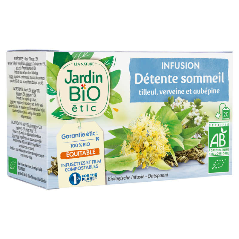 Jardin Bio infusion détente sommeil bio x20 - 30g