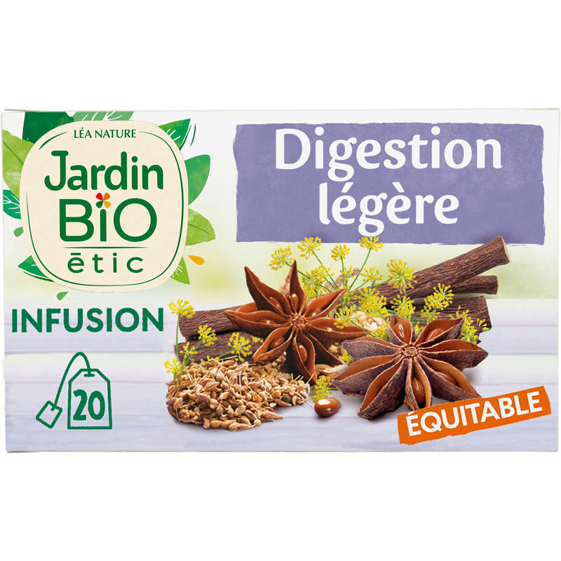 Jardin Bio Etic Infusion Digestion Légère Bio Sachet x20 30g