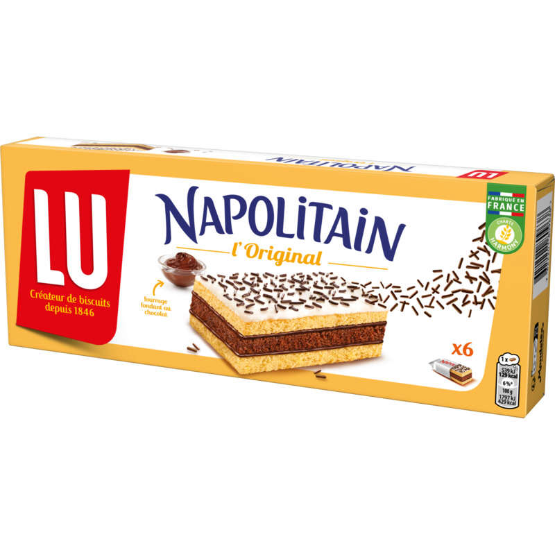 Lu Napolitain L'Original Gâteaux au Chocolat 180g