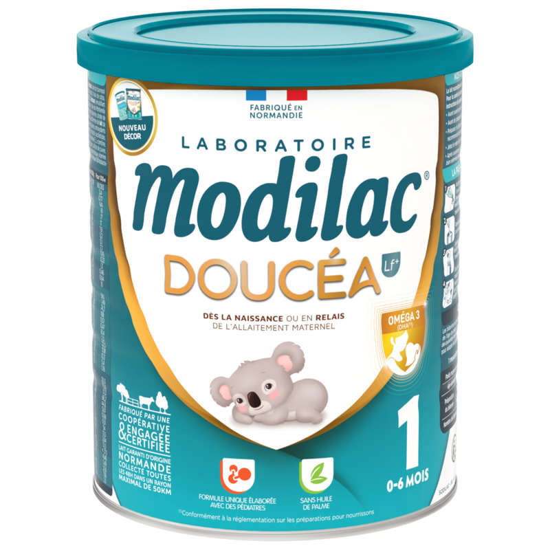 Modilac Lait bébé en Poudre 1er Âge 0-6 Mois Doucéa Boite 820g