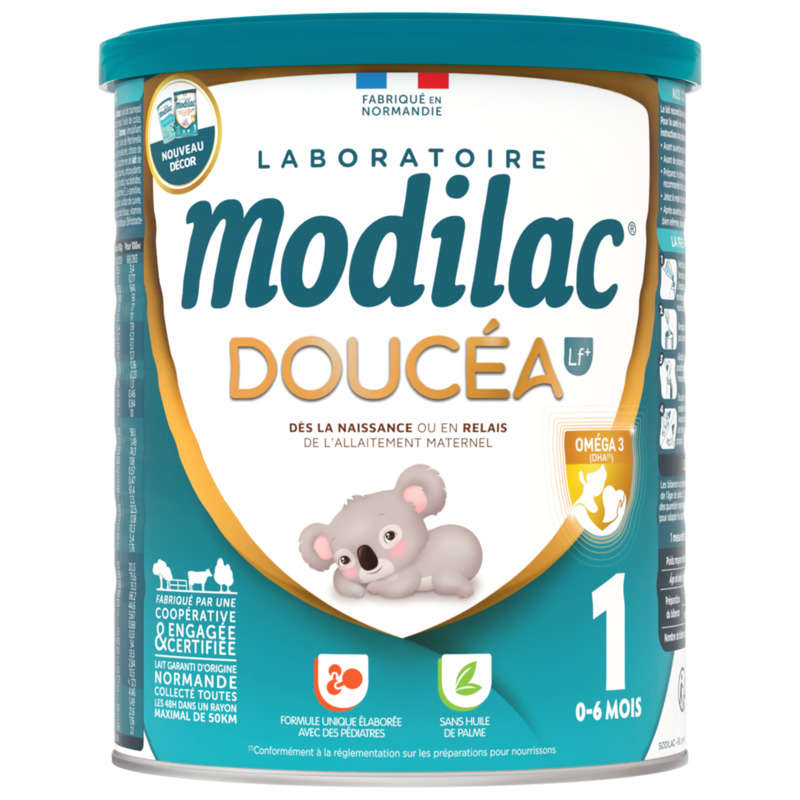 Modilac Lait bébé en Poudre 1er Âge 0-6 Mois Doucéa Boite 820g