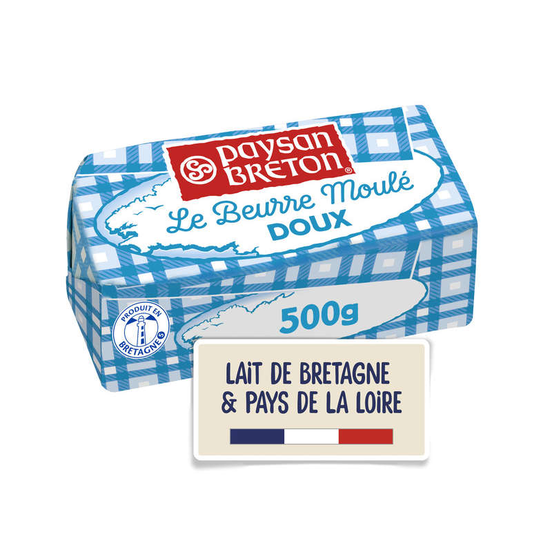 Paysan Breton Beurre Moulé Doux 500g