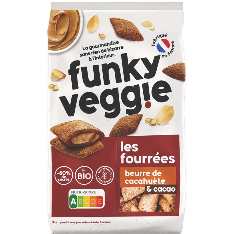 Funky Veggie Filled with Organic Peanut Butter and Cocoa 250G