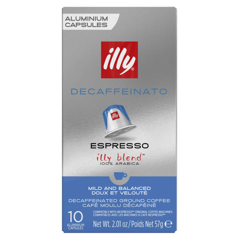 Illy Café Espresso Decaffeinato 100% Arabica x10 capsules 57g