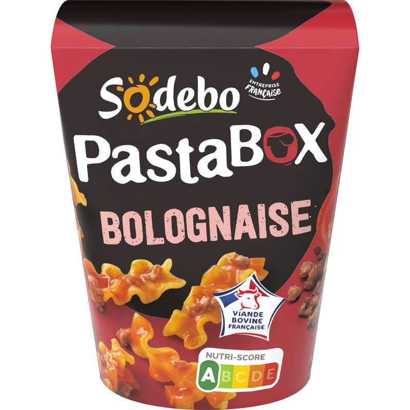 Sodebo Pasta Box Fusilli à la bolognaise VBF 330g