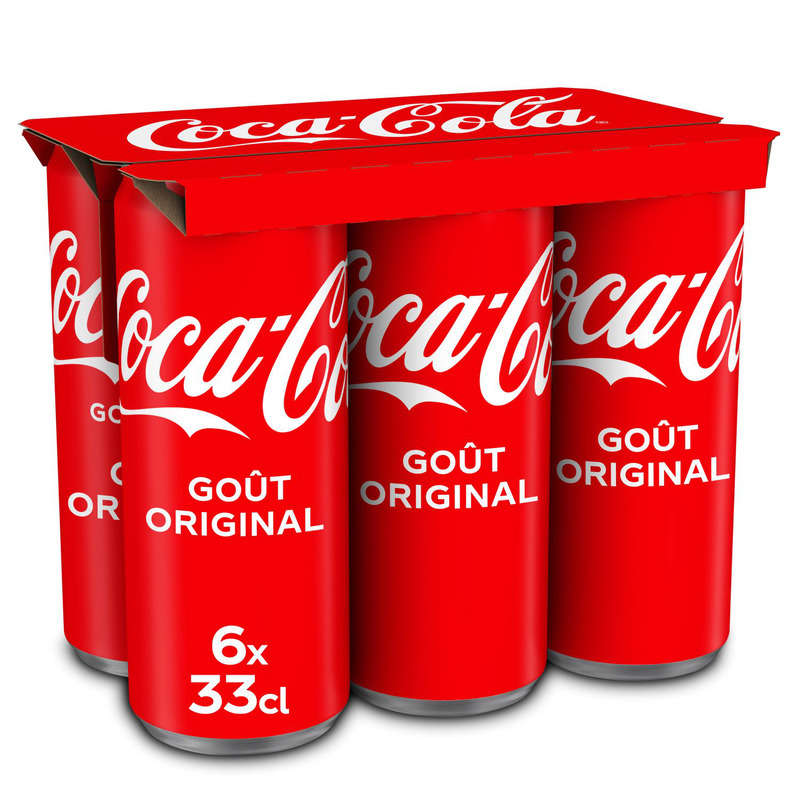 Coca-Cola Original Le Pack Canettes de 6x33cl