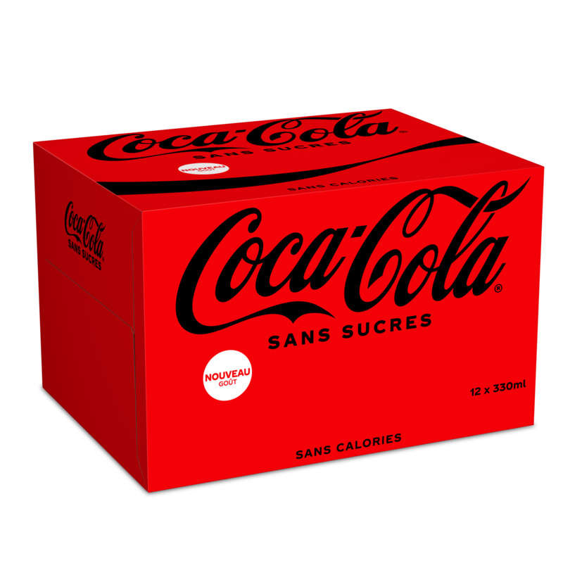 Coca-Cola Sans Sucres Le Pack Canettes de 12x33cl