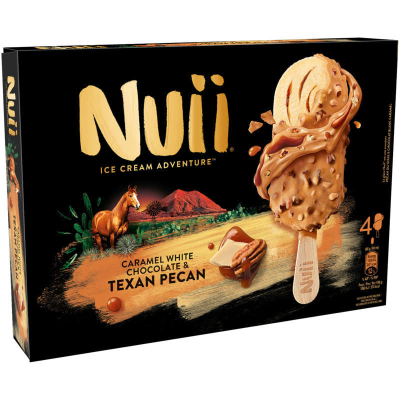 Nuii Glace caramel White Chocolate & Texan Pecan 264g