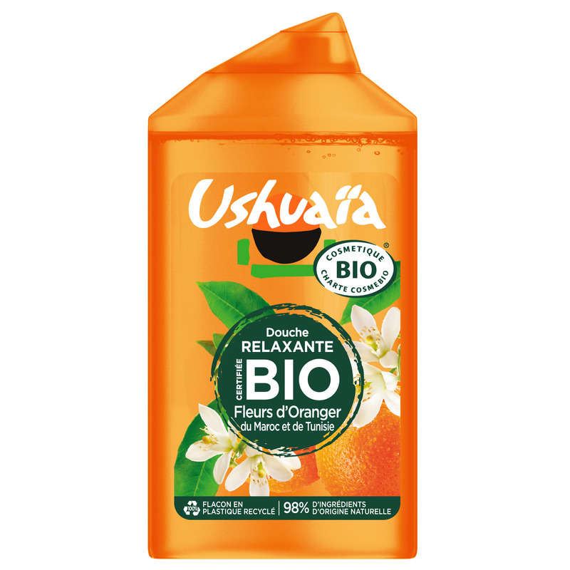 Ushuaia Organic Orange Blossom Relaxing Shower Gel 250ml