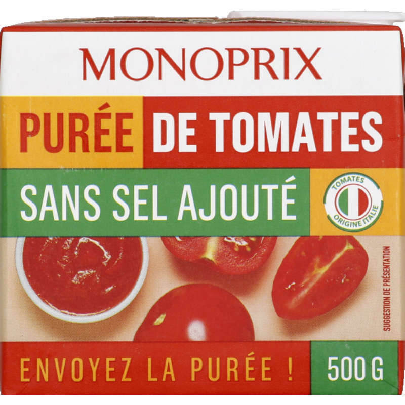 Monoprix Tomato puree without added salt 500g