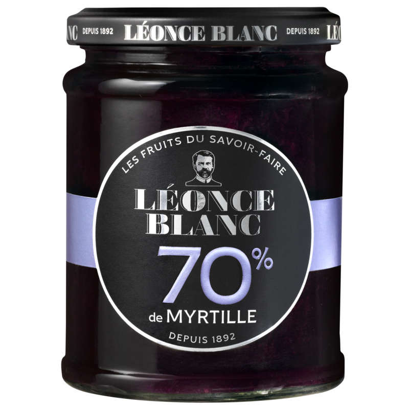 Léonce Blanc Blueberry Jam 70% 320g