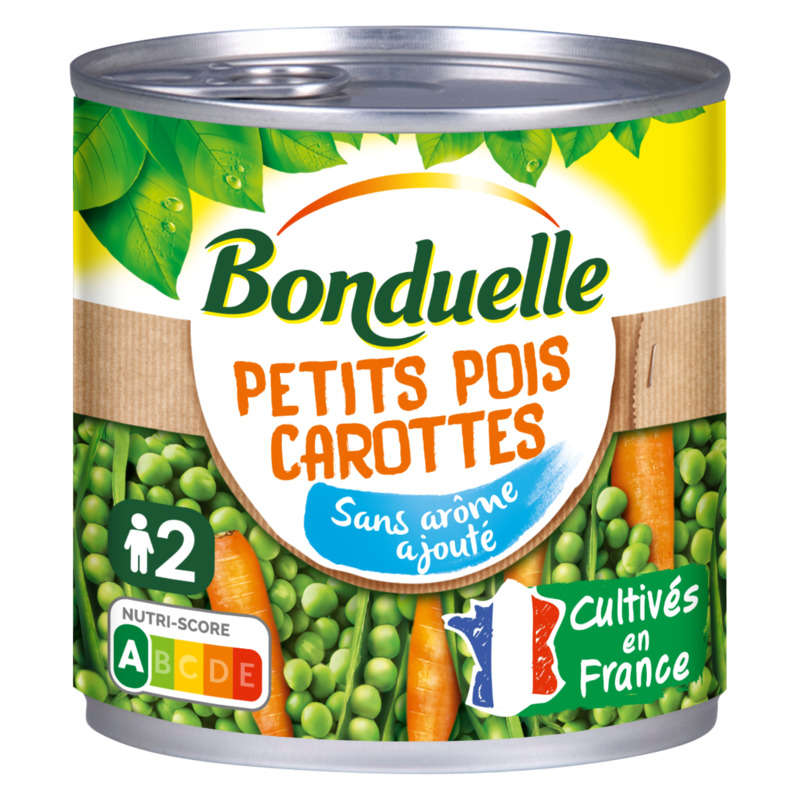 Bonduelle Petits Pois & Carottes Sans Arôme Ajouté 265g