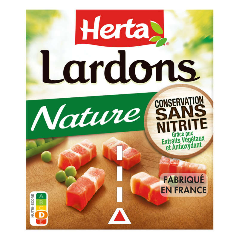 Herta Lardons Nature without nitrite 2x 75g