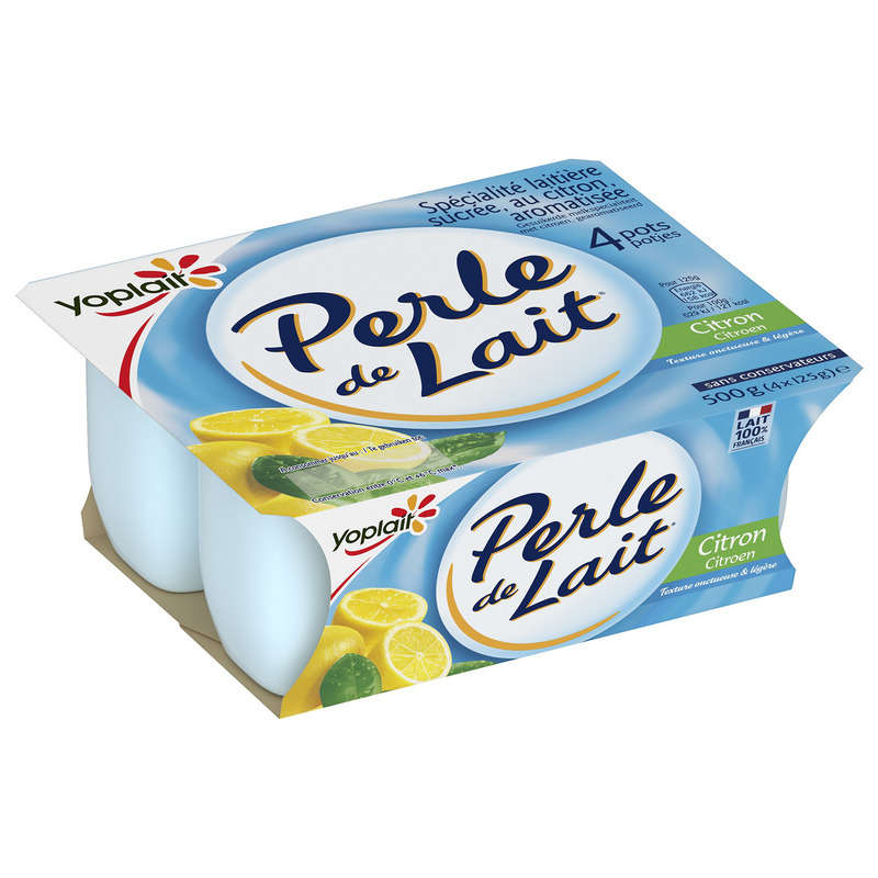 Perle De Lait Citron 4X125G