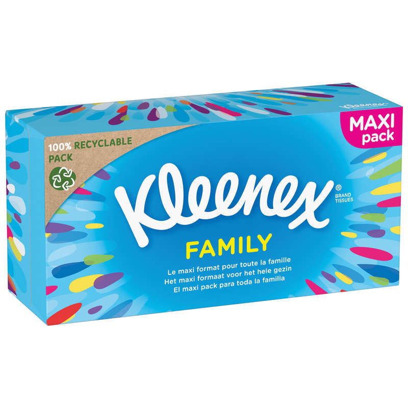 Kleenex Boite Familiale 128 Mouchoirs