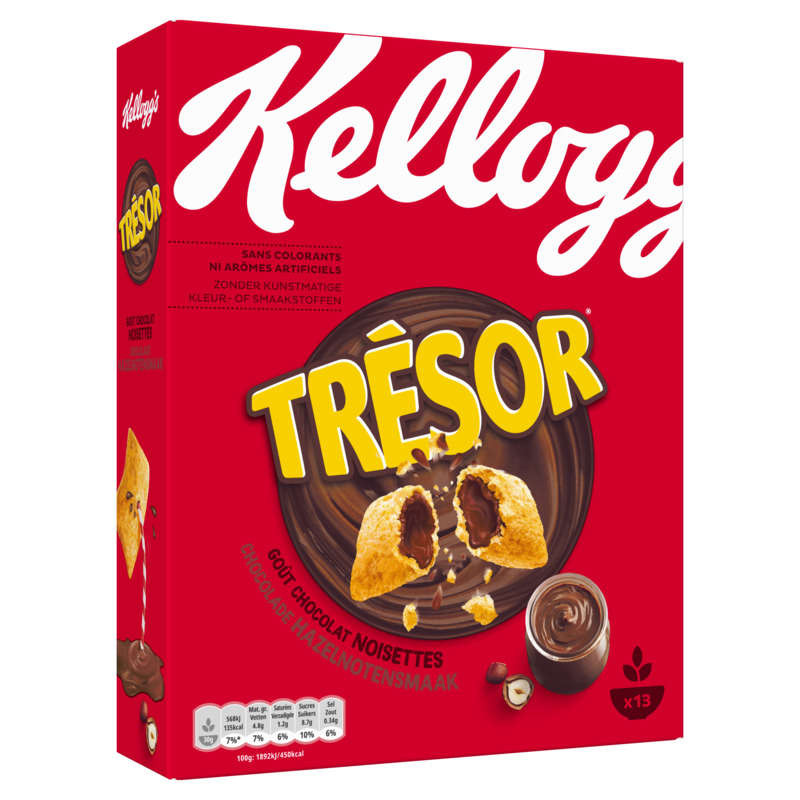 Kellogg's Céréales Trésor Chocolat noisettes 410g