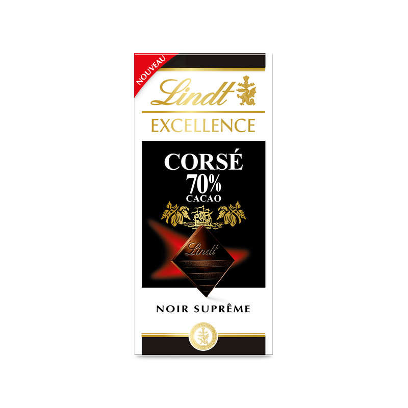 Lindt Excellence Chocolat Noir Extreme Corsé 70% 100g